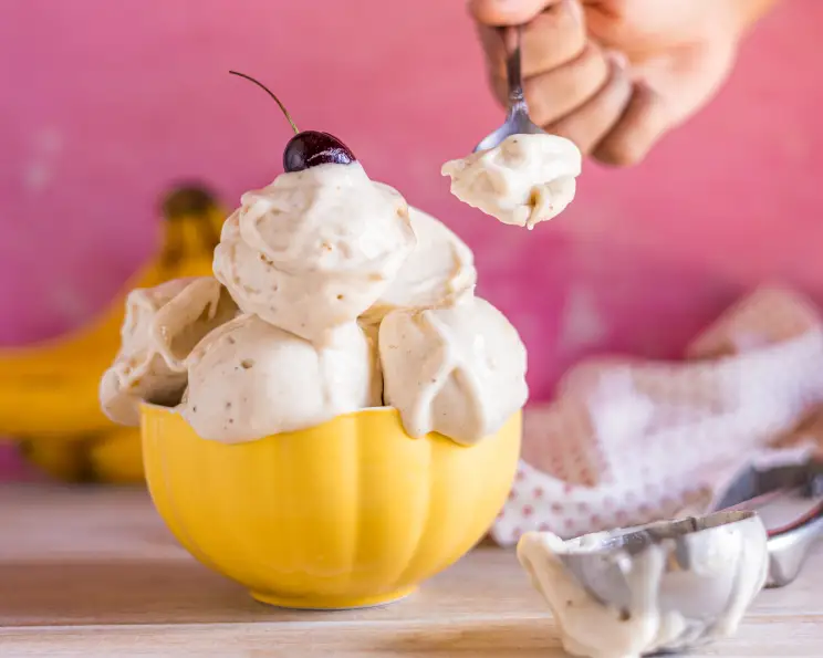 Banana ice top cream recipe